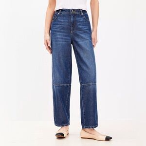 NWOT 💜 LOFT Curvy Fit Barrel Jeans Sz 8/29